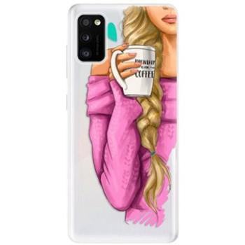 iSaprio My Coffe and Blond Girl pro Samsung Galaxy A41 (coffblon-TPU3_A41)