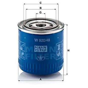 MANN-FILTER W920/48 pro vozy NISSAN, VW (W920/48)