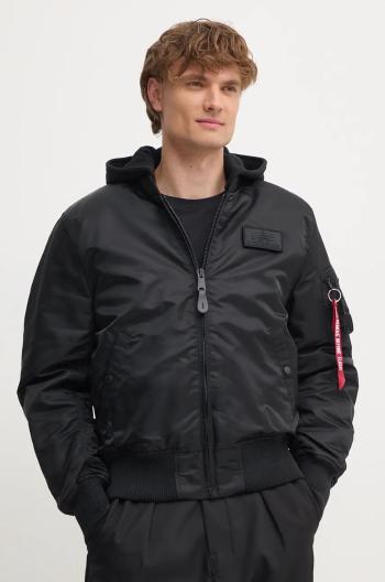 Bomber bunda Alpha Industries MA-1 ZH Back Print černá barva, zimní