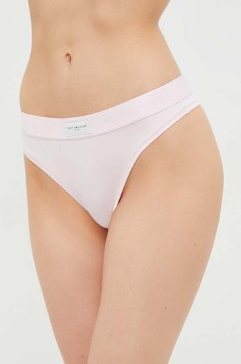 Tanga Tommy Hilfiger růžová barva, UW0UW04812