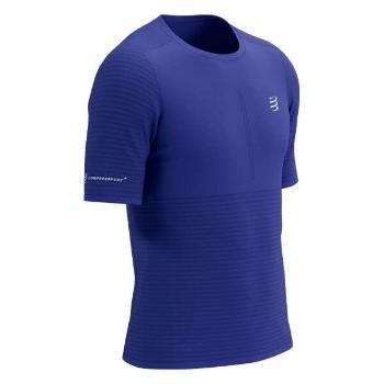 Compressport RACING SS TSHIRT M Pánské běžecké triko, modrá, velikost