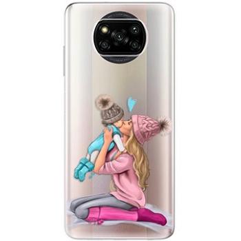 iSaprio Kissing Mom pro Blond and Boy pro Xiaomi Poco X3 Pro / X3 NFC (kmbloboy-TPU3-pX3pro)