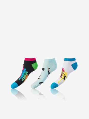 Bellinda CRAZY IN-SHOE SOCKS Zokni 3 pár Kék