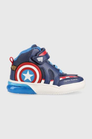 Dětské sneakers boty Geox x Marvel, Avengers tmavomodrá barva