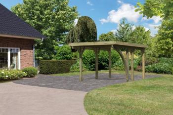 Dřevěný přístřešek / carport CLASSIC 1B Lanitplast