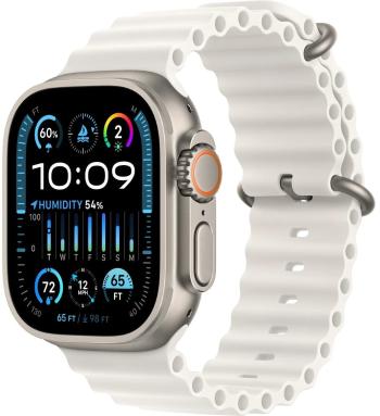 Apple Apple Watch Ultra 2 49mm titanová s bílým oceánským řemínkem