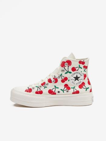 Converse Chuck Taylor All Star Lift Platform Cherries Tenisky Bílá