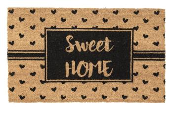 Kokosová rohožka se srdíčky Sweet Home - 75*45*1 cm MC237