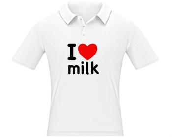 Pánská polokošile I Love milk