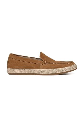 Semišové espadrilky Geox U PANTELLERIA hnědá barva, U45DWB 00022 C6018