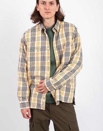 Carhartt WIP L/S Mandlik Shirt Mandlik Check, Natural M