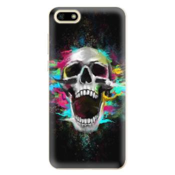 Odolné silikonové pouzdro iSaprio - Skull in Colors - Huawei Y5 2018