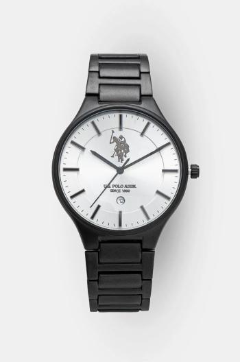 Hodinky U.S. Polo Assn. JORDAN černá barva, USP7184WH