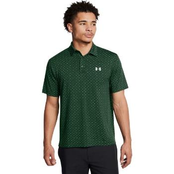 Under Armour PLAYOFF 3.0 Pánské golfové polotričko, tmavě zelená, velikost