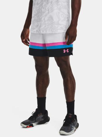 Under Armour UA Baseline Woven Short II-WHT Kraťasy Bílá