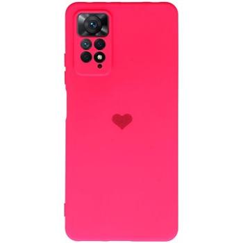 Vennus Valentýnské pouzdro Heart pro Xiaomi Redmi Note 11/ Redmi Note 11S - fuchsiové (TT4404)