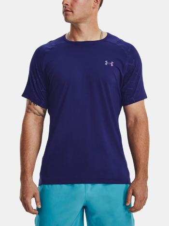 Under Armour UA Rush Emboss SS Triko Modrá