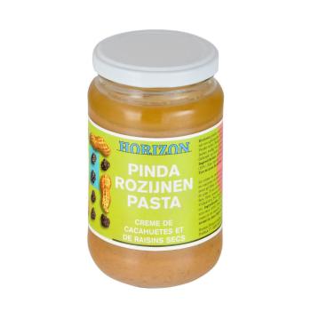 VÝPRODEJ!!!Krém arašídový s rozinkami 350 g BIO   HORIZON