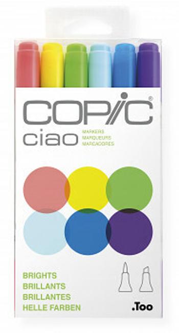 Copic Ciao sada 6ks Brights