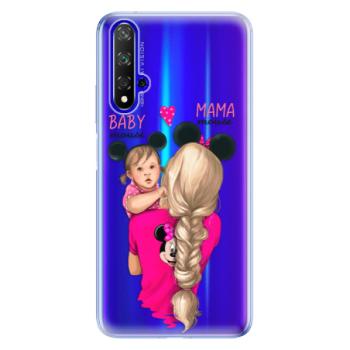 Odolné silikonové pouzdro iSaprio - Mama Mouse Blond and Girl - Huawei Honor 20