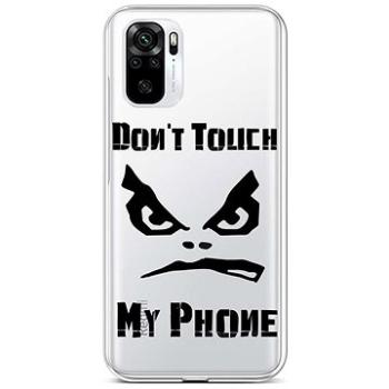 TopQ Xiaomi Redmi Note 10 silikon Don't Touch průhledný 59041 (Sun-59041)