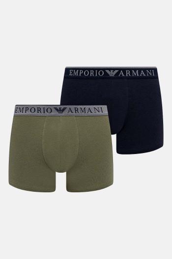 Boxerky Emporio Armani Underwear 2-pack pánské, zelená barva, 111769 4F720