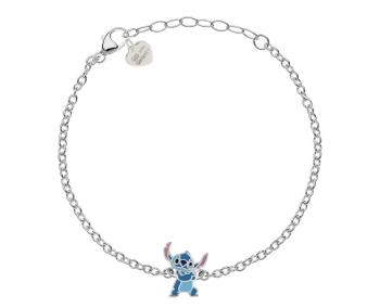 Disney Hravý stříbrný náramek Stitch Lilo & Stitch BS00094SL-65.CS