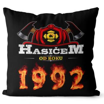 Polštář Hasičem od roku (Velikost: 55 x 55 cm, rok: 1992)
