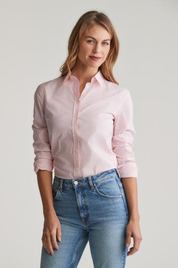 KOŠILE GANT SLIM STRIPED POPLIN SHIRT GERANIUM PINK