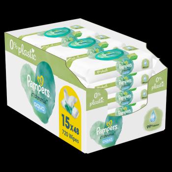 Pampers Harmonie Aqua vlhčené ubrousky 15x48 ks