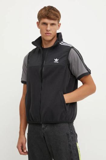 Vesta adidas Originals Fleece Vest černá barva, IZ4799