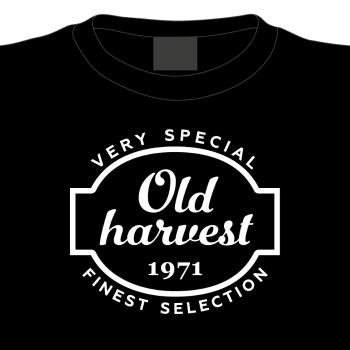 Narozeninové tričko Old Harvest 1971, XL