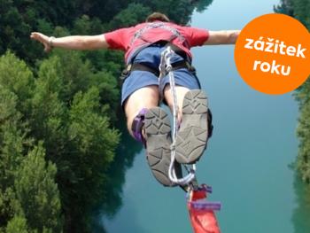 Bungee jumping z nejvyššího mostu ČR