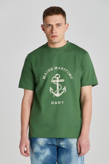 TRIČKO GANT D2. MARITIME T-SHIRT LEAF GREEN