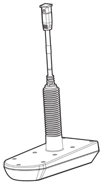 Humminbird sonda xpth 9 20 msi t plastic thru hull helix 9,10,12