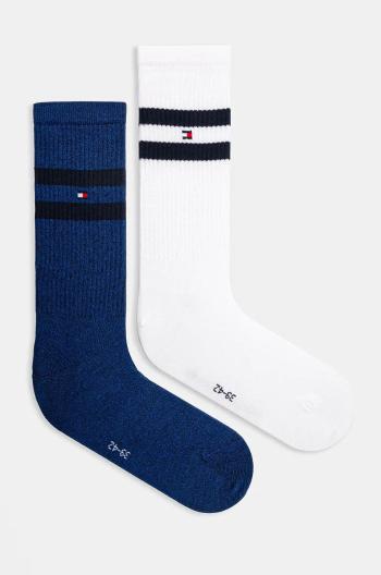 Ponožky Tommy Hilfiger 2-pack pánské, tmavomodrá barva, 701229841