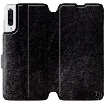 Flipové pouzdro na mobil Samsung Galaxy A50 v provedení  Black&Gray s šedým vnitřkem (5903226860036)