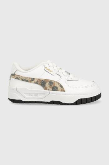 Dětské sneakers boty Puma Cali Dream Animal Print PS bílá barva