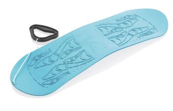 Plastkon Dětský plastový snowboard, 69 cm, azurový