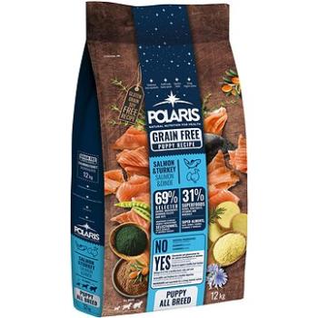 Polaris bezobilné granule s čerstvým masem Junior s lososem a krůtím 12kg (5999566110573)