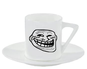 Espresso hrnek s podšálkem 100ml MEME Troll