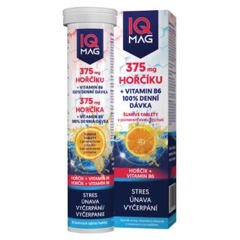 IQ MAG Horčík 375 mg + B6 pomaranč 20 šumivých tabliet