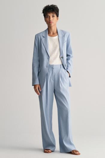 KALHOTY GANT REL STRETCH LINEN TAILORED PANT DOVE BLUE