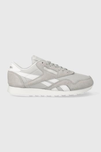 Sneakers boty Reebok Classic šedá barva