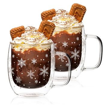 4Home Hot&Cool Snowflake thermo pohár 350 ml,2 db