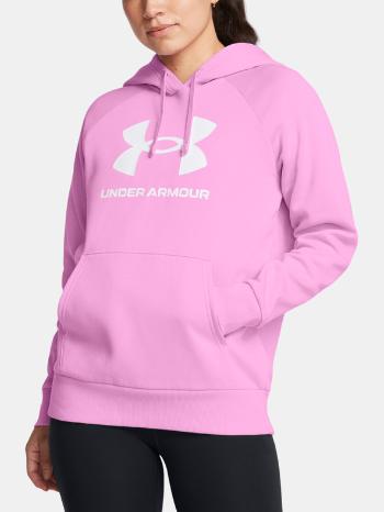 Under Armour UA Rival Fleece Big Logo Hdy Mikina Růžová