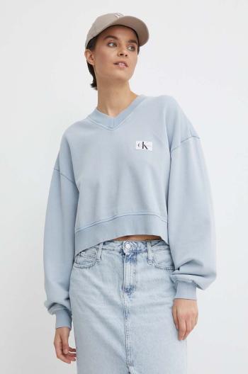 Bavlněná mikina Calvin Klein Jeans dámská, hladká, J20J223079