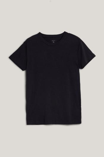 TRIČKO GANT BAMBOO T-SHIRT BLACK