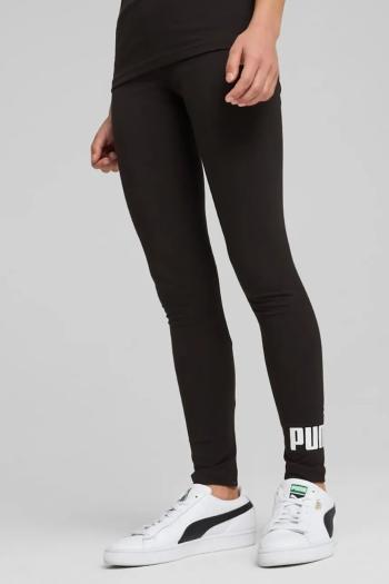 Detské legíny Puma ESS No. 1 Logo Leggings čierna farba, s potlačou, 684904