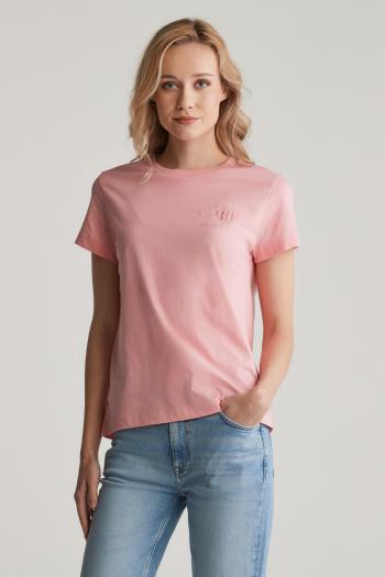 TRIČKO GANT REG TONAL SHIELD SS T-SHIRT GERANIUM PINK
